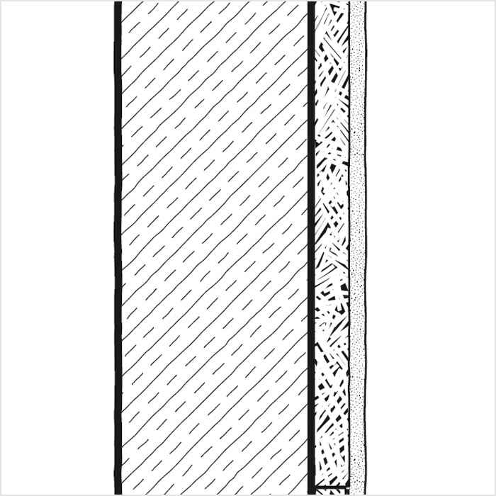 Stahlbeton-Außenwände (18 cm) mit Innendämmung Stahlbeton-Außenwände (18 cm) mit Innendämmung