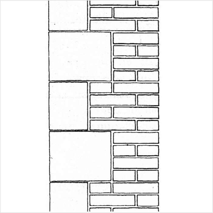 Außenwände mit Werksteinverblendung 50 cm Außenwände mit Werksteinverblendung 50 cm